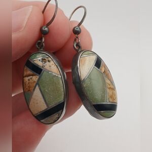 Jay King DTR 925 Floral & Stone Dangle Earrings